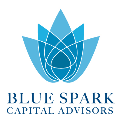 vertical Blue Spark logo